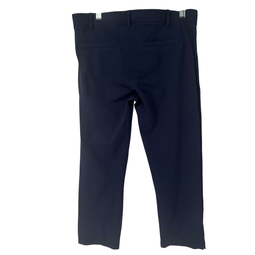 Betabrand Women's Navy Cropped Straight Yoga Pants Medium - Picture 2 of 7